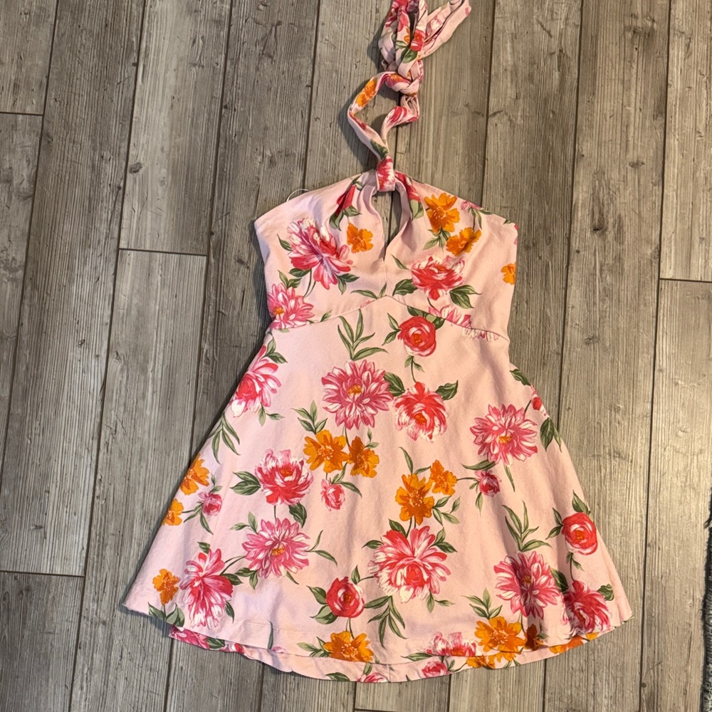 Francesca's Pink Floral Dress